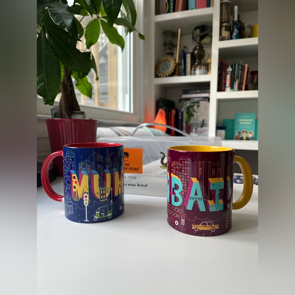 The Bombay Store - Mumbai City Lights Coffee Mugs Set of 2 (300 ml Each) - Picture 6 of 10